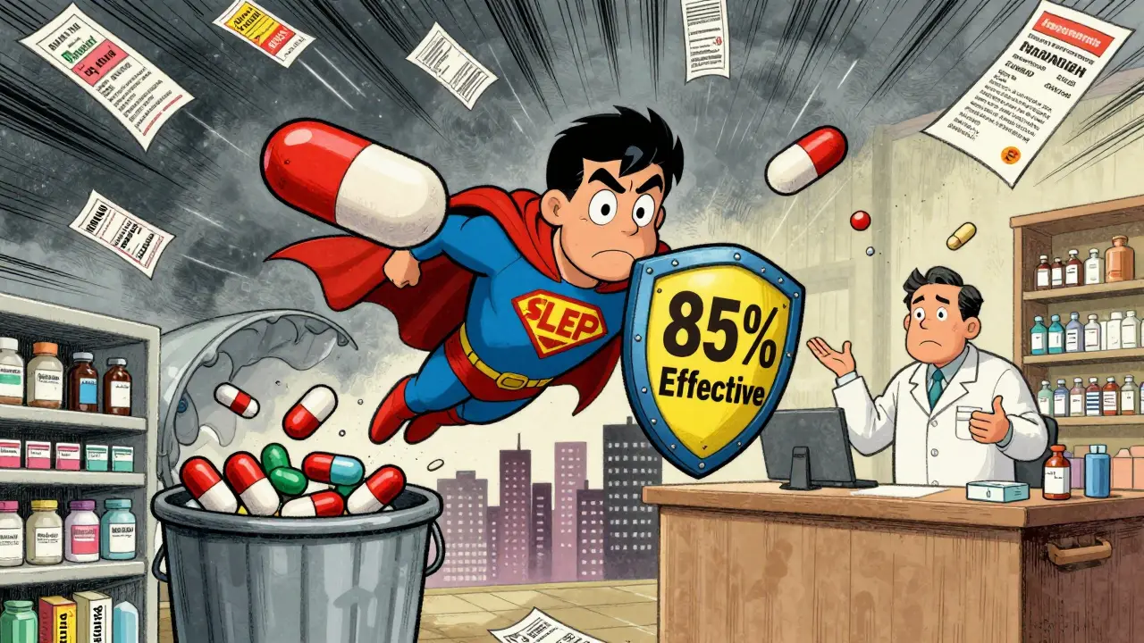 Superheld 'SLEP-Man' rettet Medikamente vor der Entsorgung.