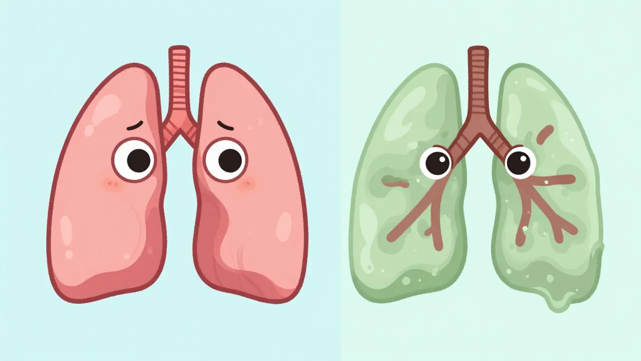 Chronische Bronchitis vs. Lungenemphysem: Die Unterschiede bei COPD verstehen